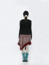 MULTIWAY KNIT PONCHO (RED)