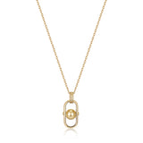 [IDLE (L’Assemble) Hyeju Worn] Link Drop 925 Silver Necklace N045-03G