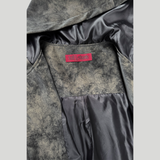 CLOUDY LEATHER HOOD JACKET