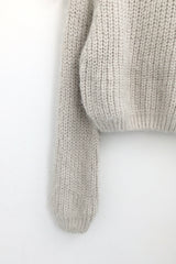 Shoulder collar loose knitwear