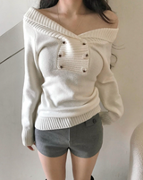 phillip two-button off-shoulder nt