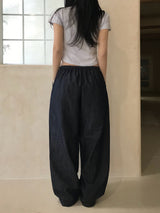 Summer Coast Non-Fade Cool Denim Wide Pants