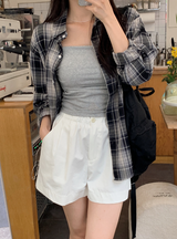WT コットンバンディングショートパンツ (2color)