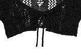 Berin Short Vintage Mesh Knit Cardigan