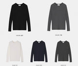 "Muscle Fit Raglan Ribbed Knit (Round Style, Henley Neck Style)"