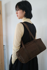 compact duffle bag (brown)