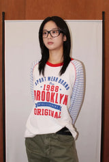BROOKLYN STRIPE RAGLAN TOP