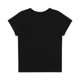 グリッター メイジー ロゴ Tシャツ (Black) F25QB125