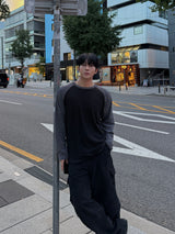 Slub raglan long sleeve