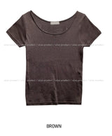 [U-BASIC] エブリデイUネックルーズTシャツ