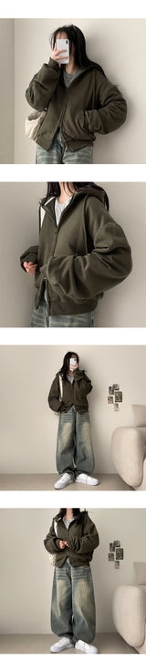 Ronte Basic Two-Way Over Hood Zip-Up