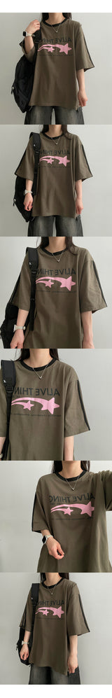 フランネルスポーツトラック半袖Tシャツ