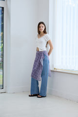 WILD FRINGE DENIM PANTS