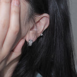 Surgical Steel Shining pearl ring earrings