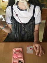 ドット柄ノースリーブ