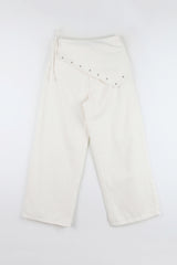 Tuel Wrap Eyelet Cotton Pants
