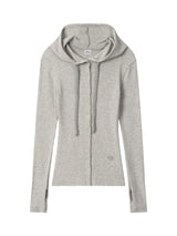HOODIE WARMER CARDIGAN (LIGHT-GRAY)