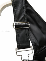 Leather overalls
