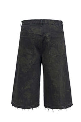 Mud Dyed Cropped Jeans