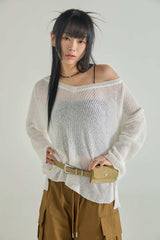 Shirring Line Cotton Cargo Pants