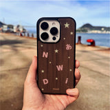【MADE】レトロ トーキョーアンバーブラウン iPhoneケース [Glossy Glass/Magsafe]