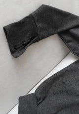Soft button sleeve sweatshirt