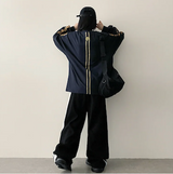Football Two-Line Loose Fit Sweatshirt