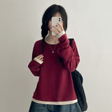 CIS スパン ルーズフィット レイヤード ロングスリーブ ティーシャツ (6 colors)