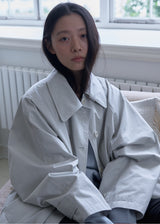 Cabin Cotton Half Coat (Ash Cream)