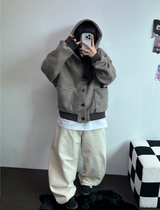 TERRY SHEEP🐑☁🤎HOODIE CARDIGAN JACKET 🤎💛🖤3COLOR