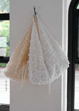 Jeanne Lace Flower Shoulder Bag_Cream