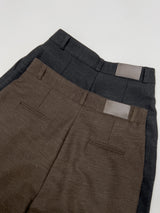 [Setup Available] Pepper Two-Tuck Wide Slacks