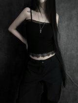 gloy lace sleeveless (2color)