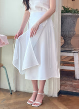 Roselle Layered Wrap Sleeveless Long One Piece
