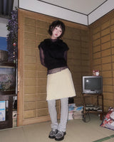 (2color) レーススリットミニスカート