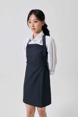 ODE BUCKLE MINI DRESS / CHARCOAL