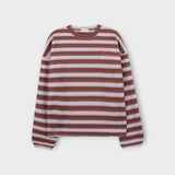 フラッフィールーシーフリースボーダーTシャツ (3color)