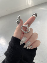 Melted Circle Frame Ring