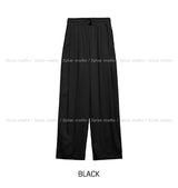 アーリーリネンピンタックバンディングスラックス