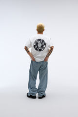 EEERRR Record artwork damage washing T-shirt (White)