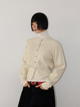 ESSENTIAL ROUND KNIT CARDIGAN
