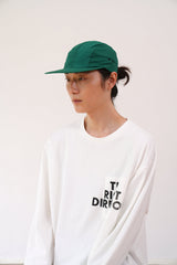 4パネルナイロンダックビルキャップ/フォレストグリーン