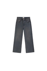 Vintage Washed Flare Jeans