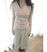 blush 3/4 tee