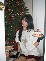 Snowman short-sleeved T-shirt