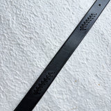ブラック レース スティッチ ベルト