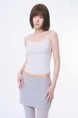 Frill lace Sleeveless (ASH GREY)