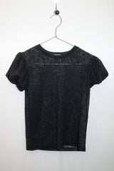 フローラル レースパフトップ(Black)