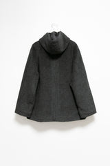 hood wool double coat(2colors)