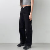 BASIC COTTON PANTS [BLACK]